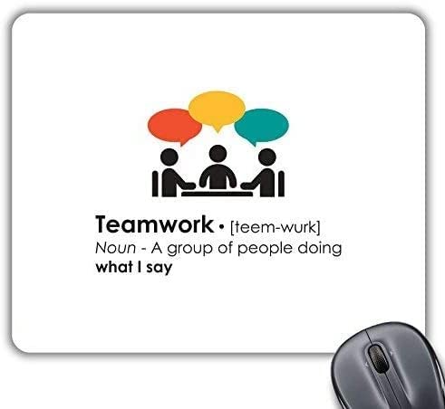 CP280 Funny Teamwork Definition Meaning Novelty Gift Printed PC Laptop Computer Mouse Mat Pad
