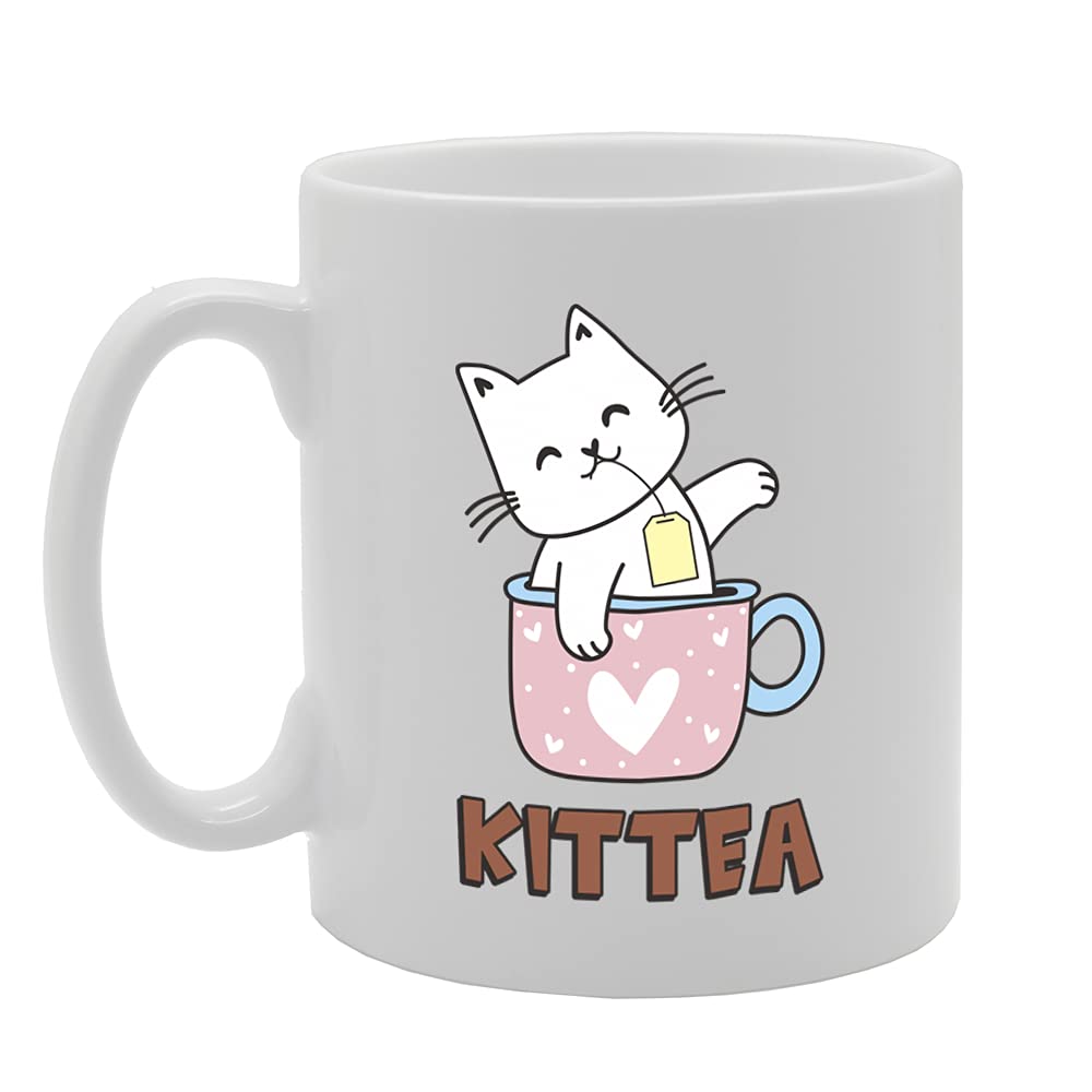 Kittea Tea   Printed Tea Coffee Ceramic  Mg5367 - Funny Printed Coffee Mug - Great Gift Idea