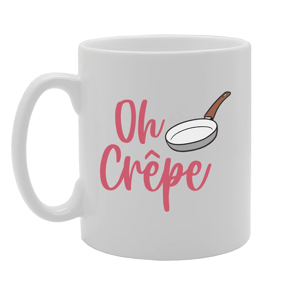 Oh Crepe Tea   Printed Tea Coffee Ceramic  Mg5411 - Funny Printed Coffee Mug - Great Gift Idea