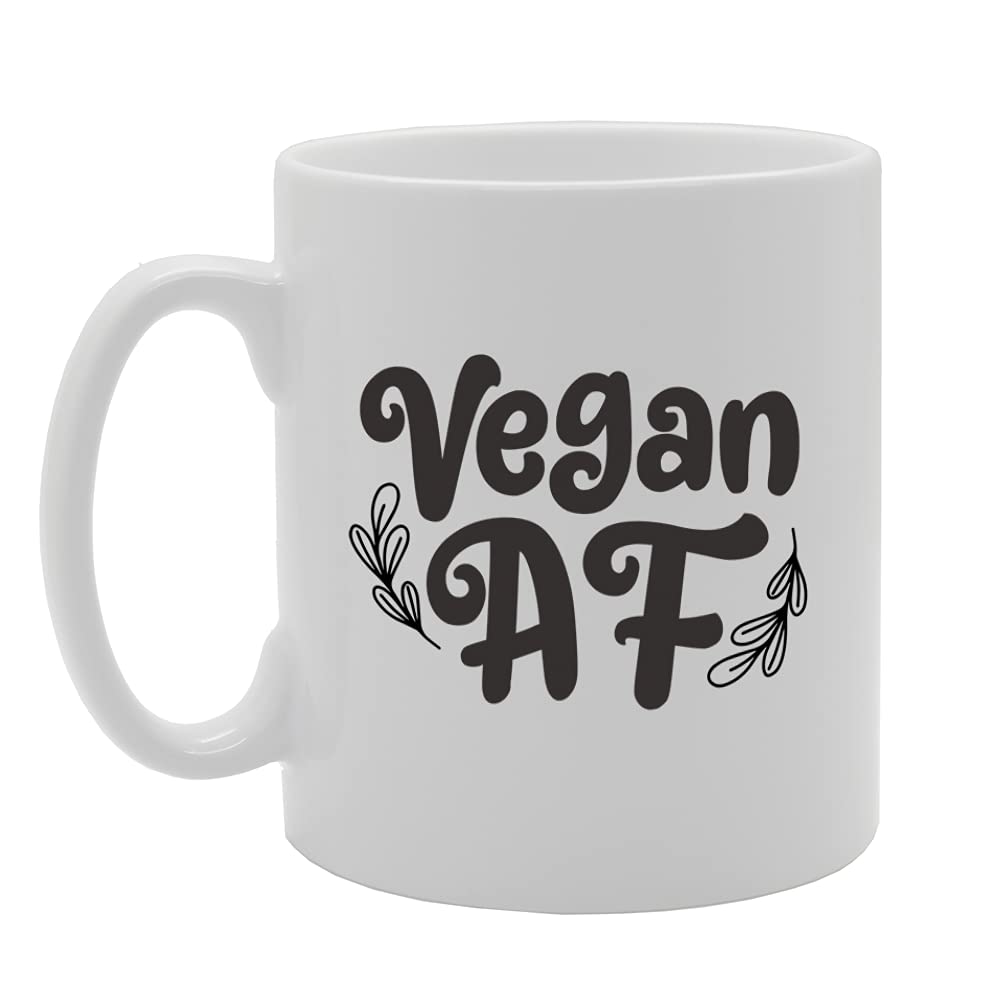 Vegan Af Tea   Printed Tea Coffee Ceramic  Mg5456 - Funny Printed Coffee Mug - Great Gift Idea
