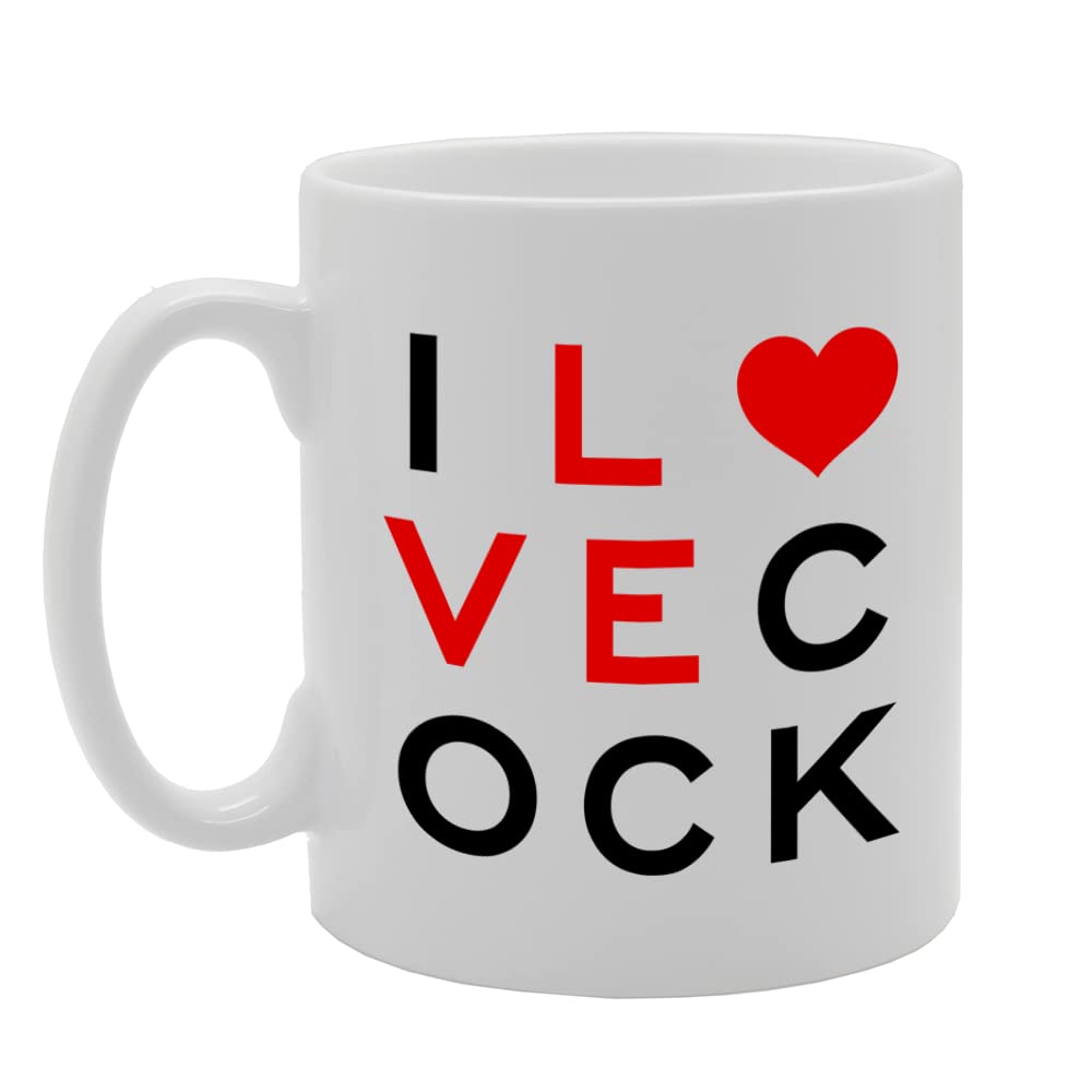 Eye Test   Printed Tea Coffee Ceramic Love Cock  Mg5657 - Funny Printed Coffee Mug - Great Gift Idea