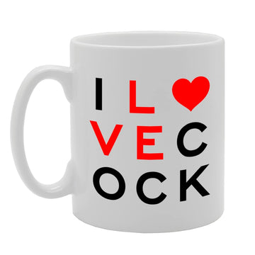 Eye Test   Printed Tea Coffee Ceramic Love Cock  Mg5657 - Funny Printed Coffee Mug - Great Gift Idea