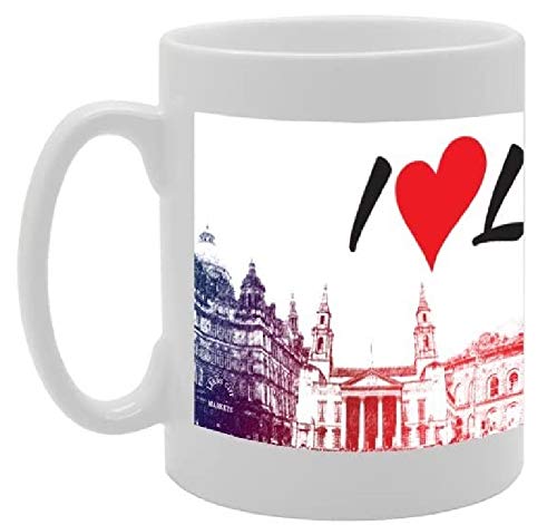 I Love Leeds   Printed Tea Coffee Ceramic  Mg2879 - Funny Printed Coffee Mug - Great Gift Idea