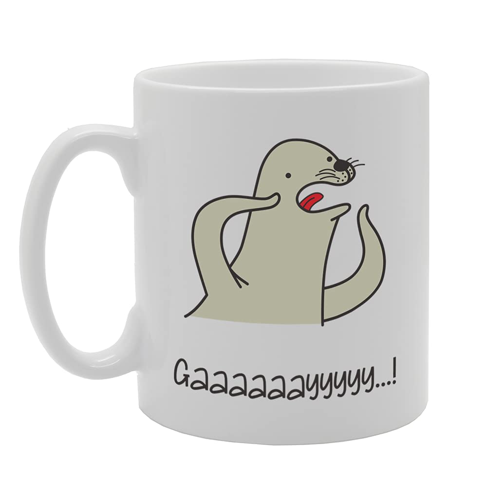 Gaaaaaayyyyy...! Tea   Printed Tea Coffee Ceramic  Mg5371 - Funny Printed Coffee Mug - Great Gift Idea