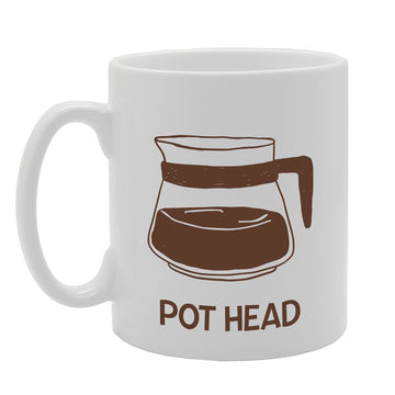 Pot Head   Printed Tea Coffee Ceramic  Mg5116 - Funny Printed Coffee Mug - Great Gift Idea
