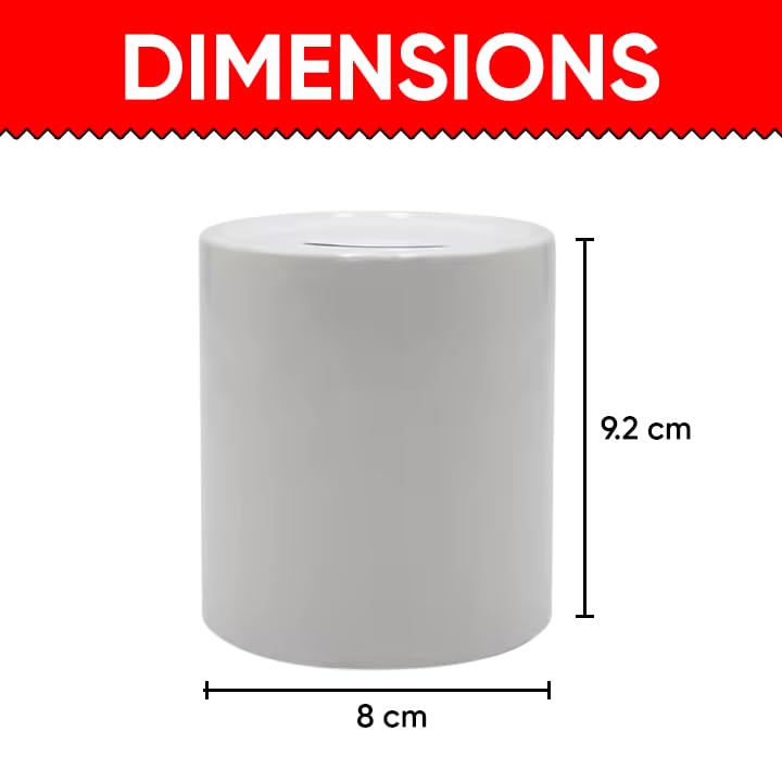 BS072 Holiday Fund Novelty Gift Printed Ceramic Piggy Bank Money Saving Box