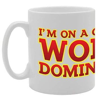 I'M On A Quest For World Domination   Printed Tea Coffee Ceramic  Mg2823 - Funny Printed Coffee Mug - Great Gift Idea