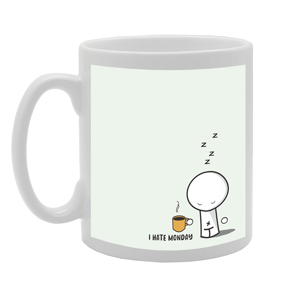 I Hate Monday Tea   Printed Tea Coffee Ceramic  Mg5366 - Funny Printed Coffee Mug - Great Gift Idea