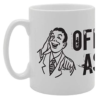 Office Asshole   Printed Tea Coffee Ceramic  Mg2844 - Funny Printed Coffee Mug - Great Gift Idea