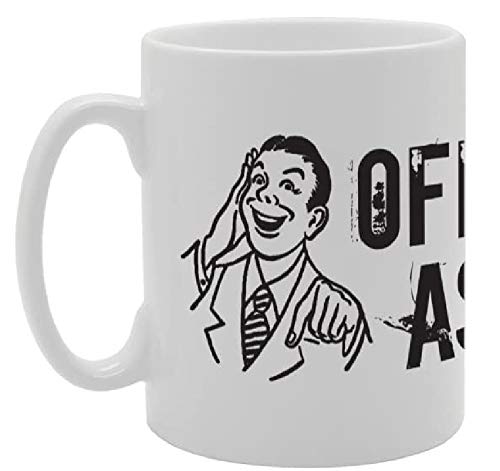 Office Asshole   Printed Tea Coffee Ceramic  Mg2844 - Funny Printed Coffee Mug - Great Gift Idea