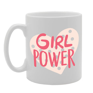 Girl Power   Printed Tea Coffee Ceramic  Mg5215 - Funny Printed Coffee Mug - Great Gift Idea