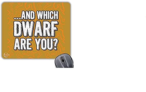 CP349 and WHICH Dwarf are You? Novelty Gift Printed PC Laptop Computer Mouse Mat Pad