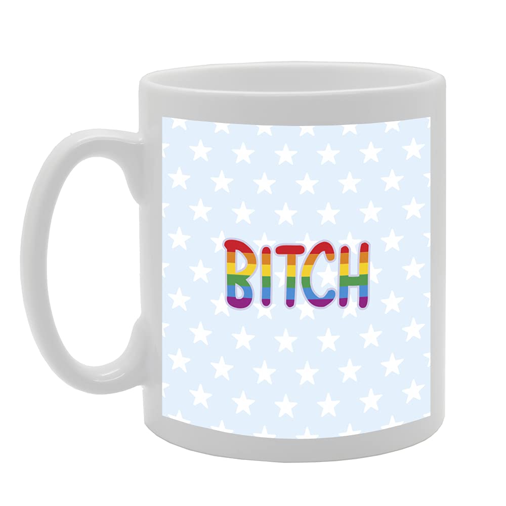 B**Ch Tea   Printed Tea Coffee Ceramic  Mg5353 - Funny Printed Coffee Mug - Great Gift Idea