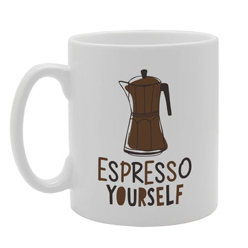 Espresso Yourself   Printed Tea Coffee Ceramic  Mg5117 - Funny Printed Coffee Mug - Great Gift Idea