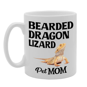 Pet Mom Bearded Dragon Lizard   Printed Tea Coffee Ceramic  Mg4622 - Funny Printed Coffee Mug - Great Gift Idea