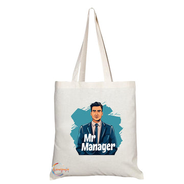 TB1753 Mr Manager Tote Bag - Great for Managers, Team Leaders, Supervisors - Sustainable, Stylish, Long Handled, Durable and Reusable