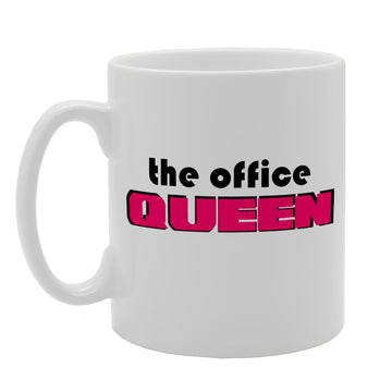 The Office Queen   Printed Tea Coffee Ceramic  Mg2516 - Funny Printed Coffee Mug - Great Gift Idea
