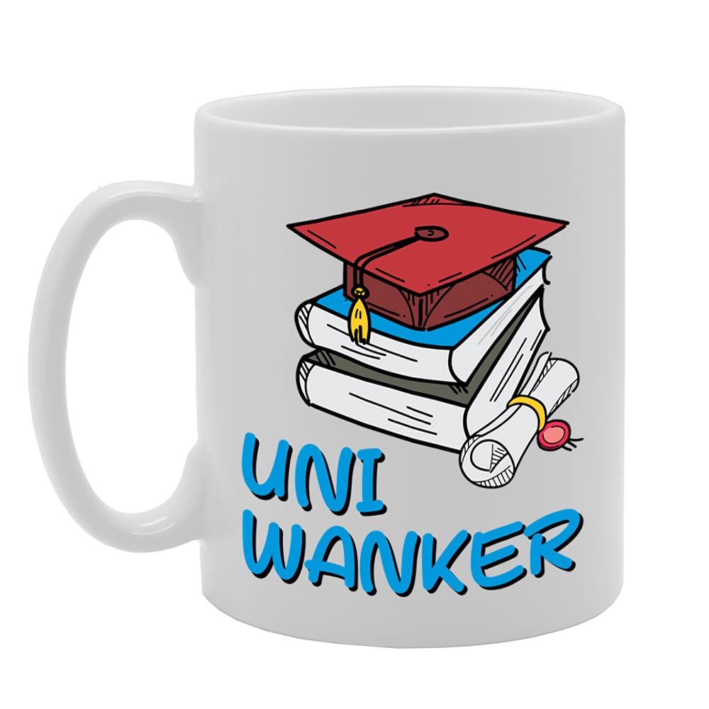 Uni Wanker   Printed Tea Coffee Ceramic  Mg5228 - Funny Printed Coffee Mug - Great Gift Idea