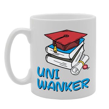 Uni Wanker   Printed Tea Coffee Ceramic  Mg5228 - Funny Printed Coffee Mug - Great Gift Idea