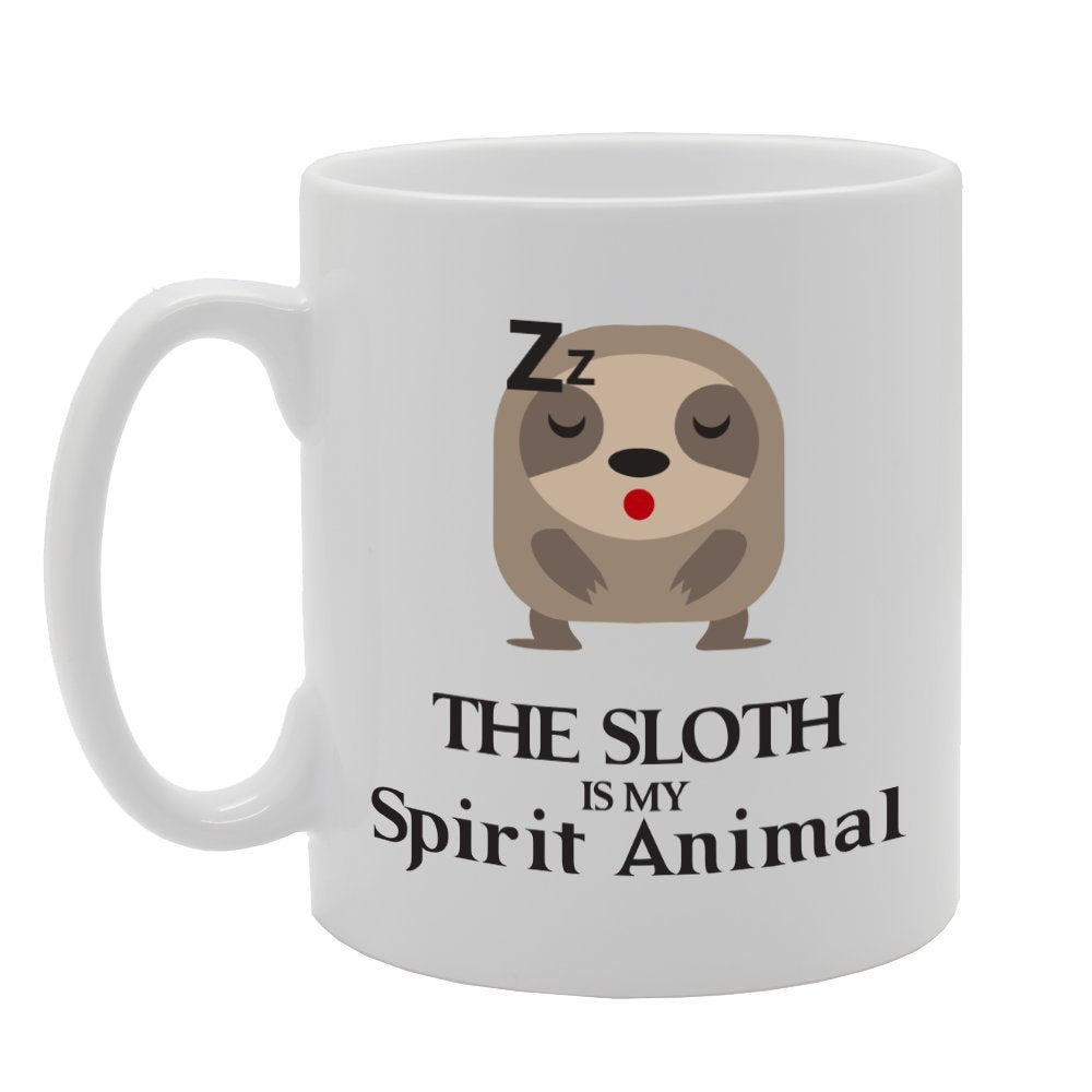The Sloth Is My Sprit Animal   Printed Tea Coffee Ceramic  Mg2148 - Funny Printed Coffee Mug - Great Gift Idea