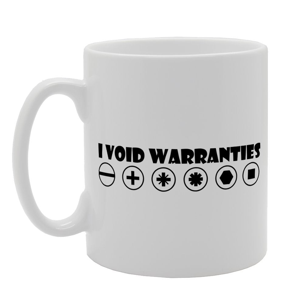 I Void Warranties Symbol Collections   Printed Tea Coffee Ceramic  Mg1553 - Funny Printed Coffee Mug - Great Gift Idea
