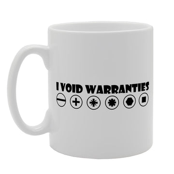 I Void Warranties Symbol Collections   Printed Tea Coffee Ceramic  Mg1553 - Funny Printed Coffee Mug - Great Gift Idea