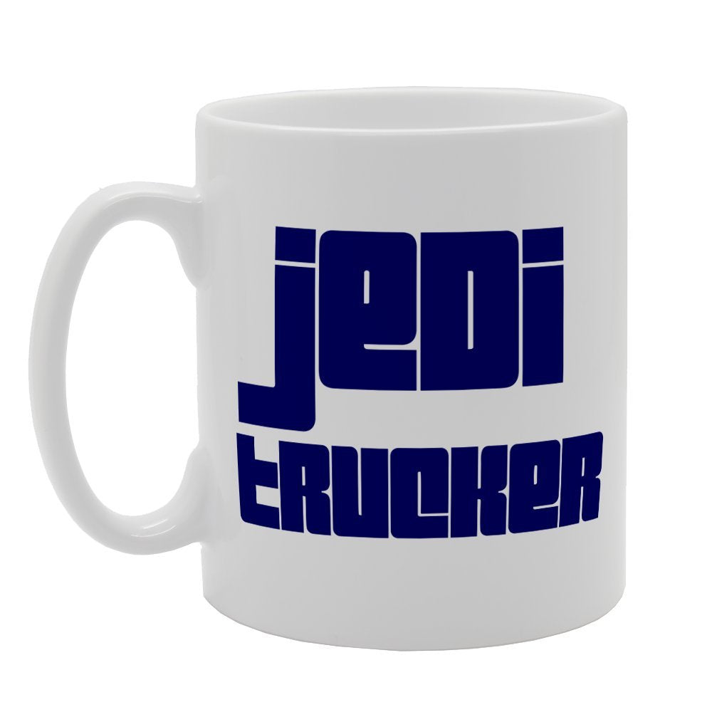 Jedi Trucker   Printed Tea Coffee Ceramic  Mg1931 - Funny Printed Coffee Mug - Great Gift Idea