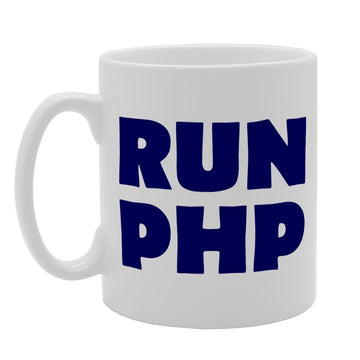Run Php Funny Developer Joke   Printed Tea Coffee Ceramic  Mg2068 - Funny Printed Coffee Mug - Great Gift Idea