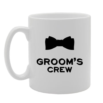 Grooms Crew   Printed Tea Coffee Ceramic  Mg2368 - Funny Printed Coffee Mug - Great Gift Idea
