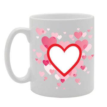Love Love Hearts   Printed Tea Coffee Ceramic  Mg2258 - Funny Printed Coffee Mug - Great Gift Idea