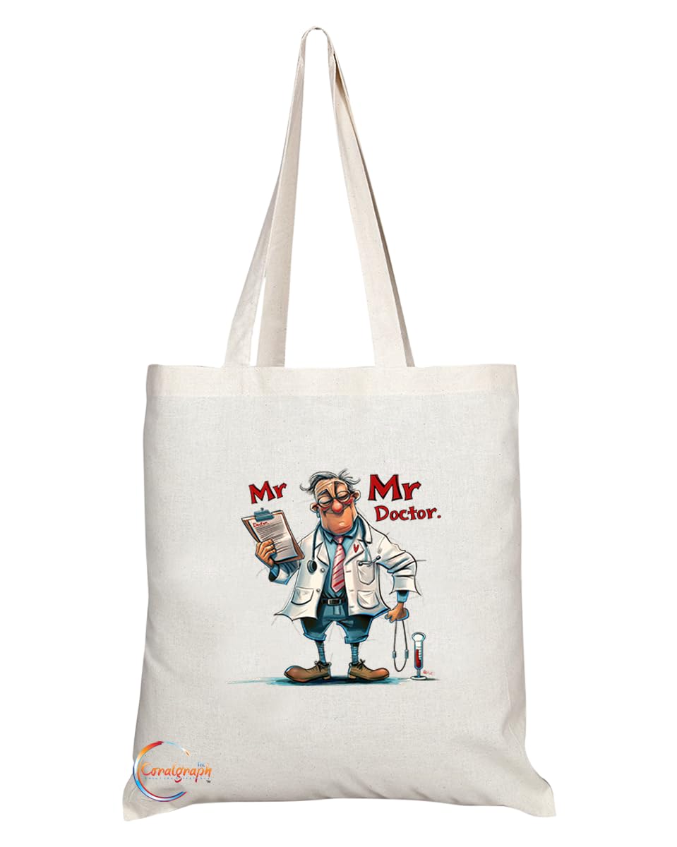 TB1971 Mr Doctor Tote Bag - Ideal for Medical Professionals, Doctors, and Healthcare Workers - Tote Bag with Inspirational Design