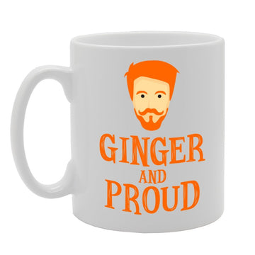 Ginger And Proud   Printed Tea Coffee Ceramic  Mg2157 - Funny Printed Coffee Mug - Great Gift Idea