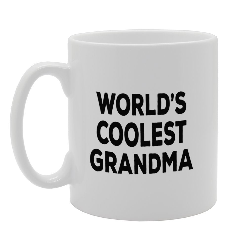 World'S Coolest Grandma   Printed Tea Coffee Ceramic  Mg1360 - Funny Printed Coffee Mug - Great Gift Idea