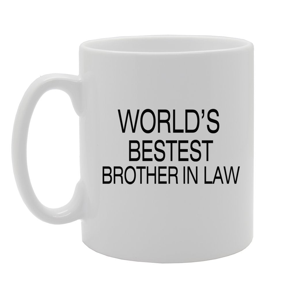 World'S Bestest Brother In Law   Printed Tea Coffee Ceramic  Mg1393 - Funny Printed Coffee Mug - Great Gift Idea
