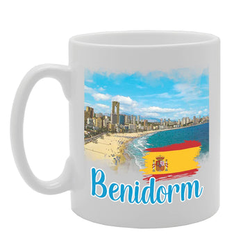 Benidorm Spain - B   Printed Tea Coffee Ceramic  Mg5719 - Funny Printed Coffee Mug - Great Gift Idea