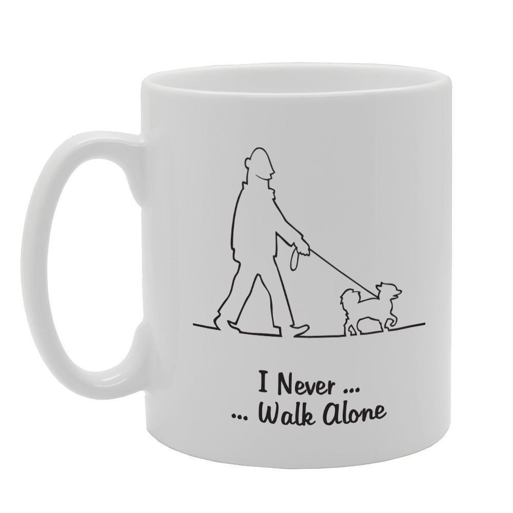 Never Walk Alone   Printed Tea Coffee Ceramic  Mg3035 - Funny Printed Coffee Mug - Great Gift Idea