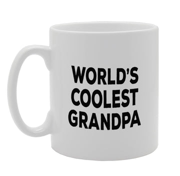 World'S Coolest Grandpa   Printed Tea Coffee Ceramic  Mg1359 - Funny Printed Coffee Mug - Great Gift Idea