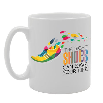 The Bright Shoes Can Save Your Life   Printed Tea Coffee Ceramic  Mg2750 - Funny Printed Coffee Mug - Great Gift Idea