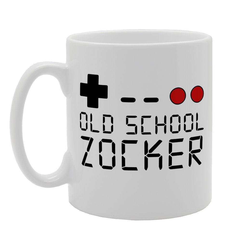 Old School Zocker Fun   Printed Tea Coffee Ceramic  Mg1591 - Funny Printed Coffee Mug - Great Gift Idea