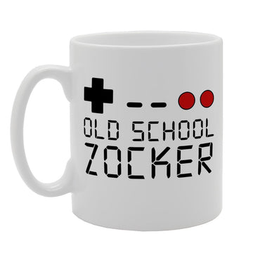 Old School Zocker Fun   Printed Tea Coffee Ceramic  Mg1591 - Funny Printed Coffee Mug - Great Gift Idea