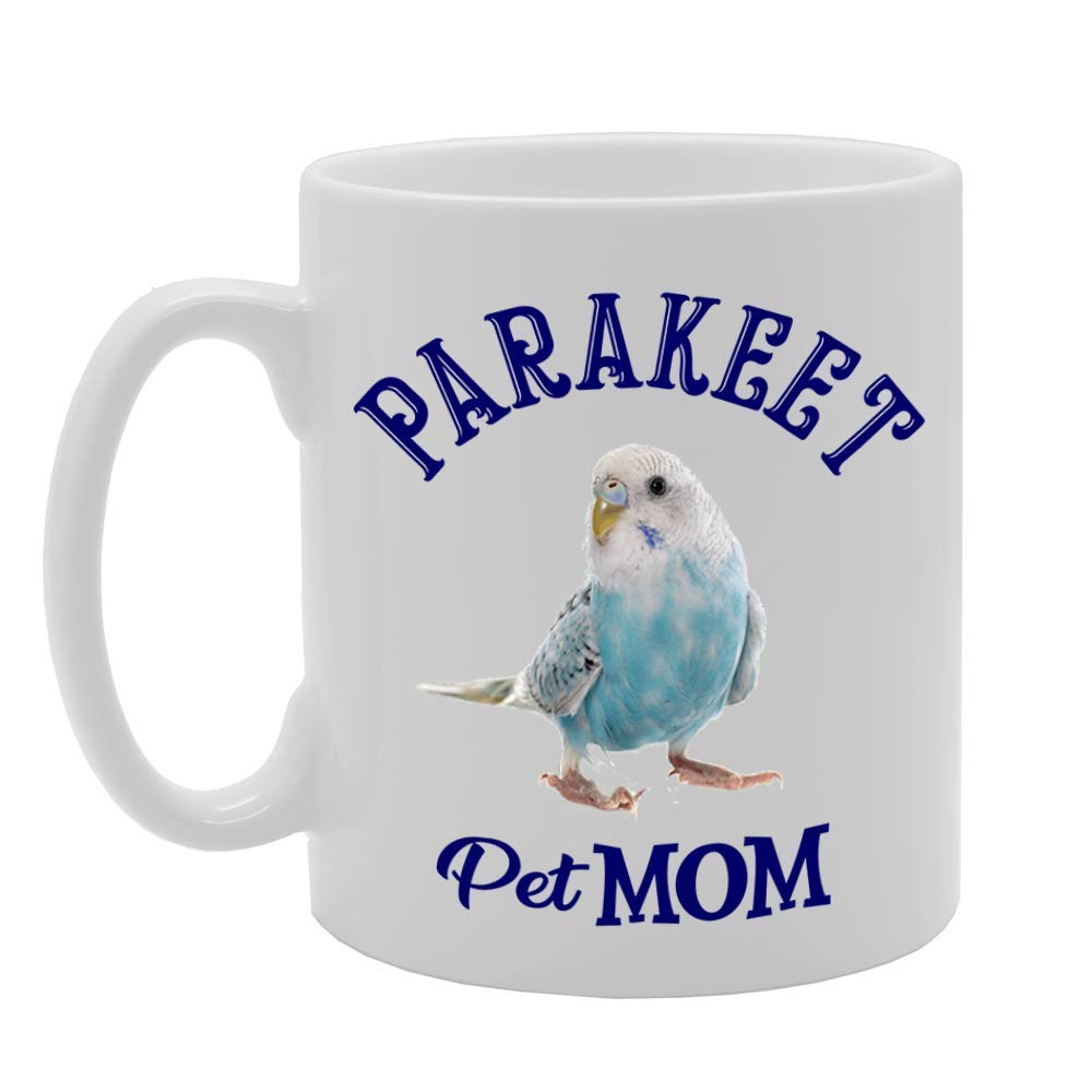 Pet Mom Parakeet   Printed Tea Coffee Ceramic  Mg4613 - Funny Printed Coffee Mug - Great Gift Idea