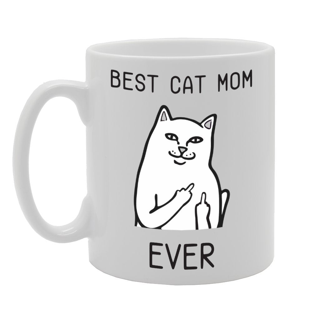 Best Cat Mom Ever Funny    Printed Tea Coffee Ceramic  Mg1791 - Funny Printed Coffee Mug - Great Gift Idea