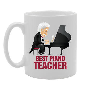 Best Piano Teacher   Printed Tea Coffee Ceramic  Mg4199 - Funny Printed Coffee Mug - Great Gift Idea
