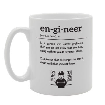 Funny Engineer Meaning   Printed Tea Coffee Ceramic  Mg2145 - Funny Printed Coffee Mug - Great Gift Idea