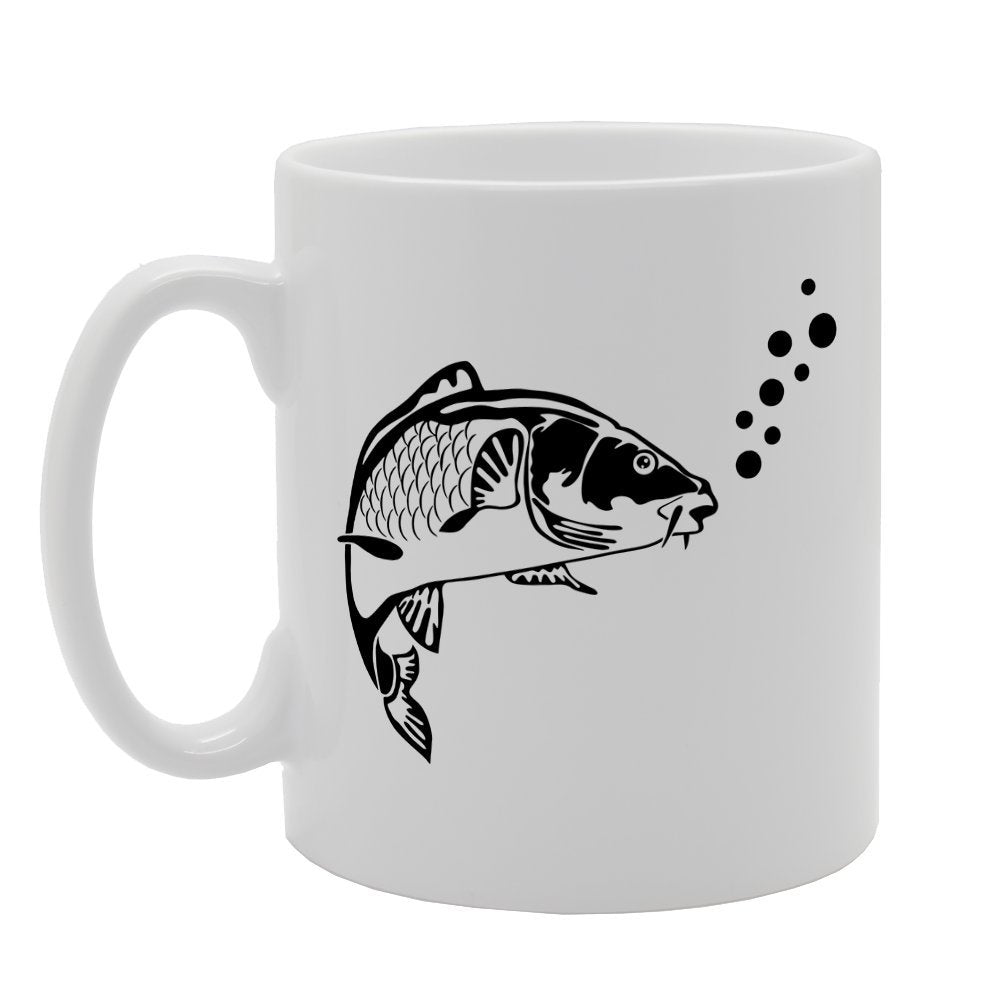 Fishing Clothing Carp   Printed Tea Coffee Ceramic  Mg1815 - Funny Printed Coffee Mug - Great Gift Idea