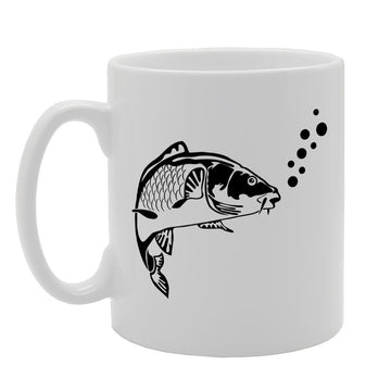 Fishing Clothing Carp   Printed Tea Coffee Ceramic  Mg1815 - Funny Printed Coffee Mug - Great Gift Idea