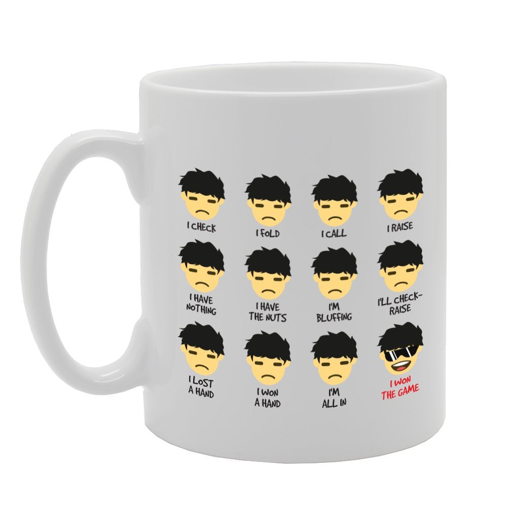Funny Gamer Personalized Emoji Facial - I Wow The Game   Printed Tea Coffee Ceramic  Mg3456 - Funny Printed Coffee Mug - Great Gift Idea