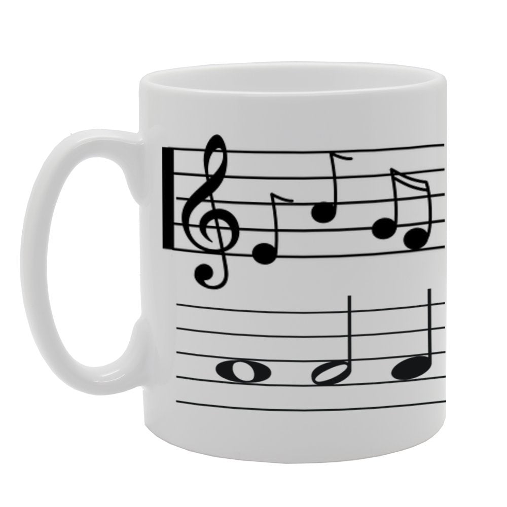 Music Lines   Printed Tea Coffee Ceramic  Mg1119 - Funny Printed Coffee Mug - Great Gift Idea
