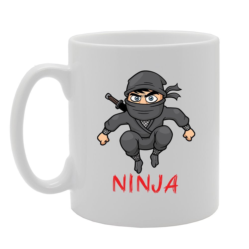 Ninja   Printed Tea Coffee Ceramic  Mg4157 - Funny Printed Coffee Mug - Great Gift Idea