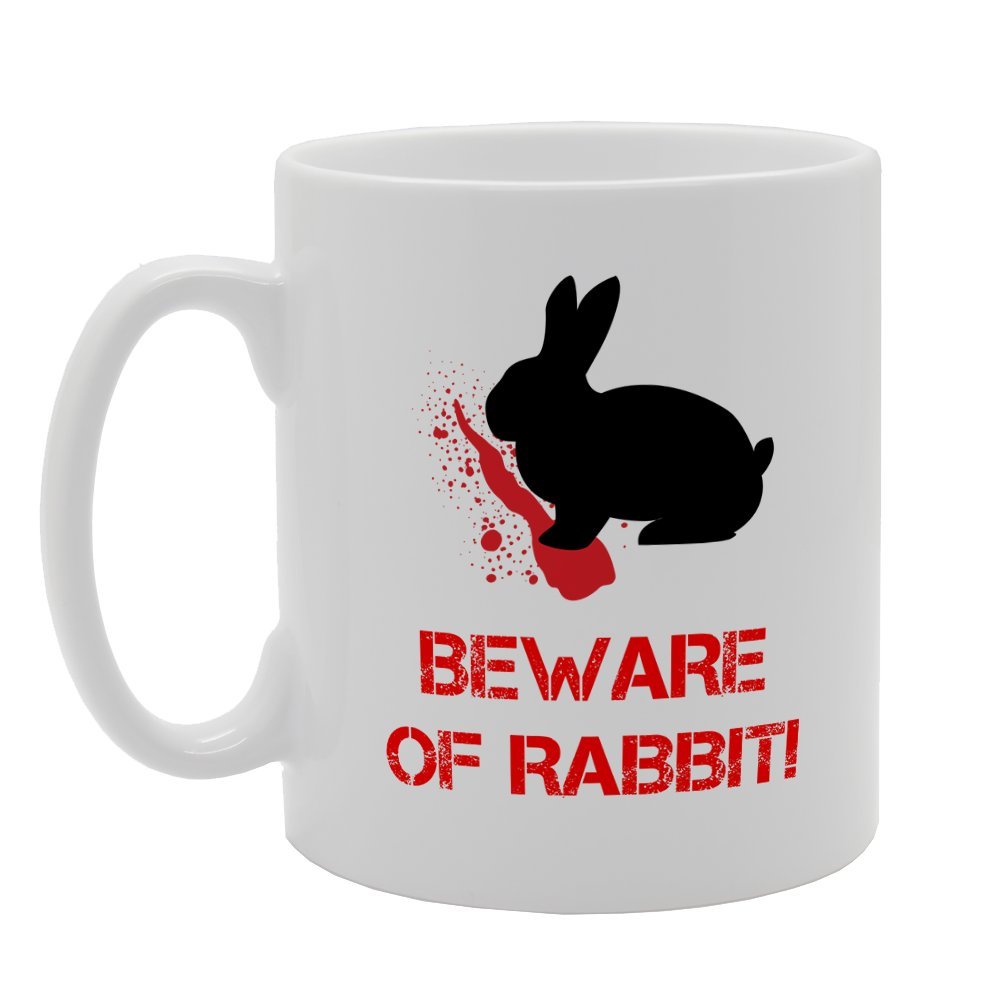 Beware Of Rabbit   Printed Tea Coffee Ceramic  Mg3194 - Funny Printed Coffee Mug - Great Gift Idea
